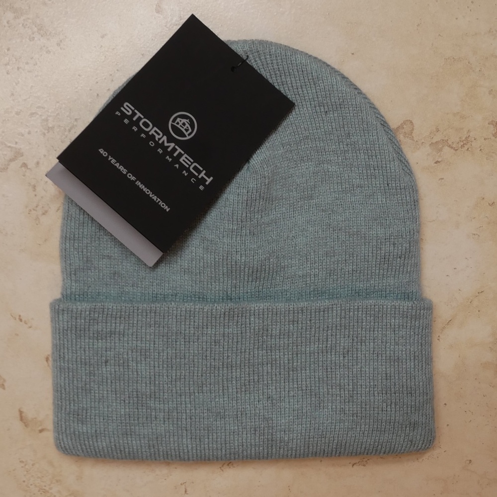 Stormtech Ice Blue Heather Dockside Knit Beanie NWT~